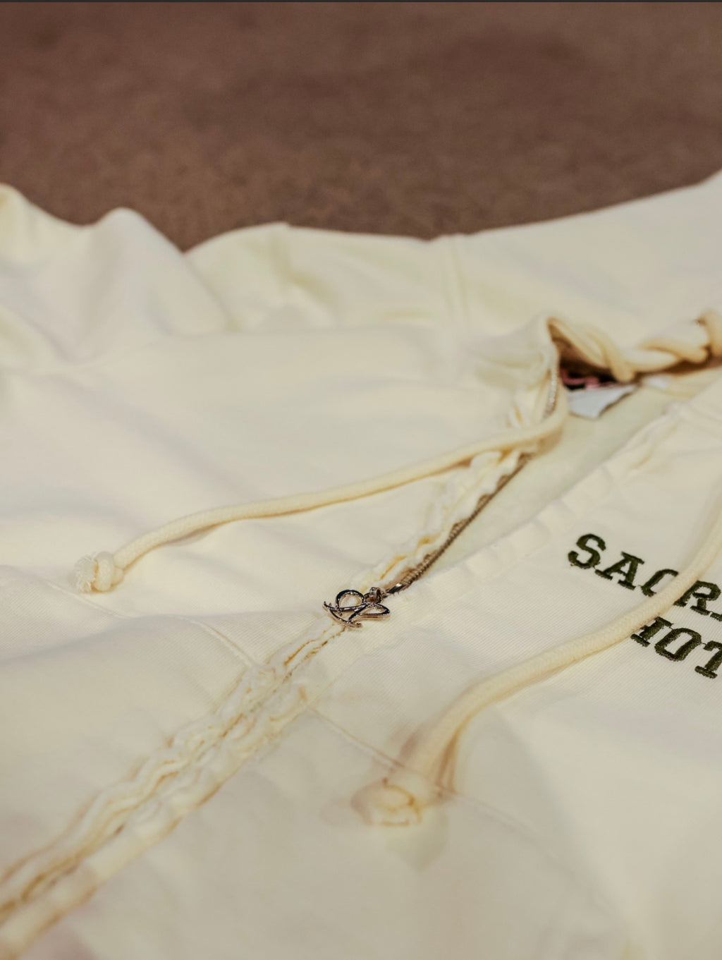CREAM Sacramento Hottie Cropped Zip-Up Hoodie PRE-ORDER