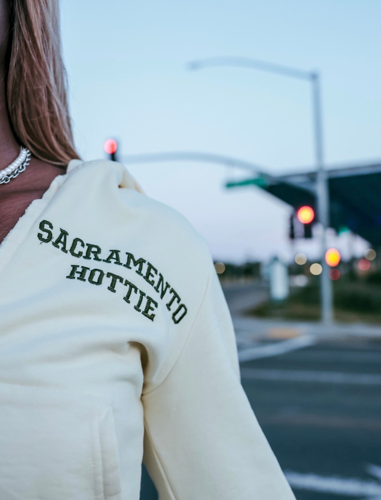 CREAM Sacramento Hottie Cropped Zip-Up Hoodie PRE-ORDER